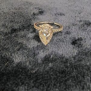 2.5 Carat Oval Moissanite Ring size 7